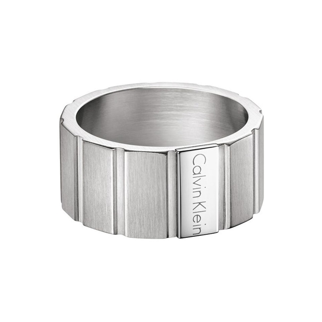 Calvin Klein Herrenring ck plate - KJ5SMR0801
