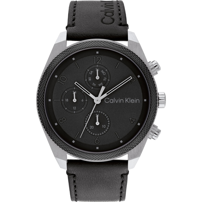 Calvin Klein Impact Day Date Black / Silver - 25200364