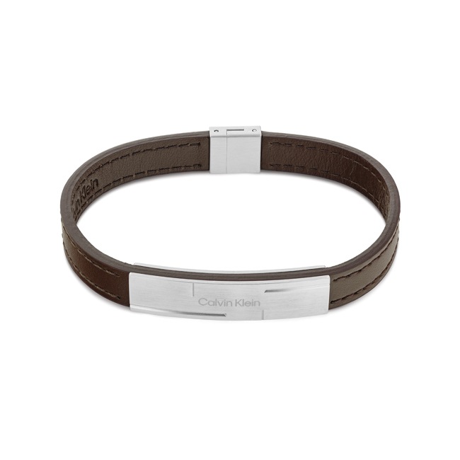 Calvin Klein Bracelet en cuir ck grid - 35000057
