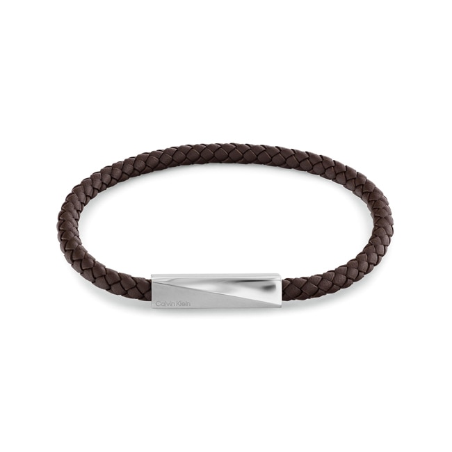 Calvin Klein Leather Bracelet Iconic ID   - 35100064