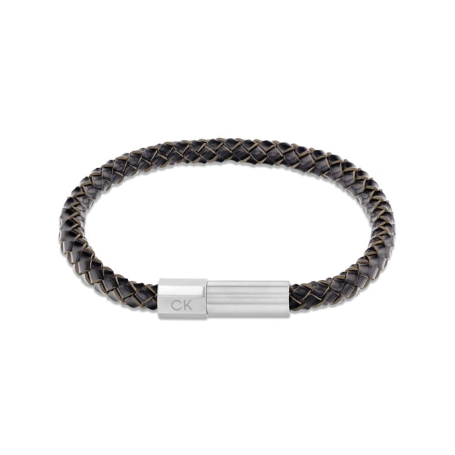 Calvin Klein Lederarmband Industrial Facets Dunkelbraun - 35100047