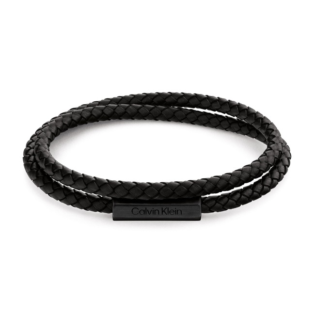 Calvin Klein Leather bracelet Latch Black - 35000209