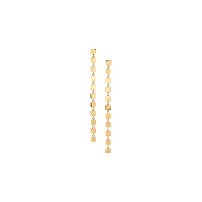 Calvin Klein Drop Earrings Geometric gold-plated - 35000844