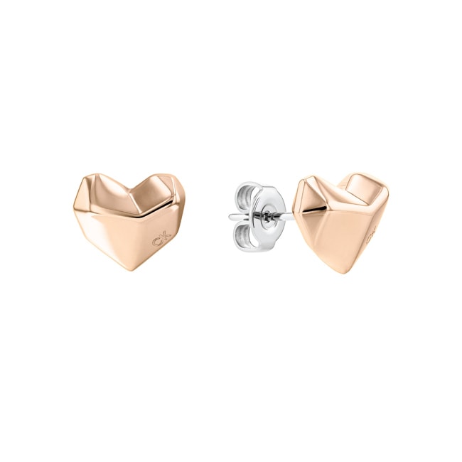 Calvin Klein Stud earrings ck faceted heart - 35000043