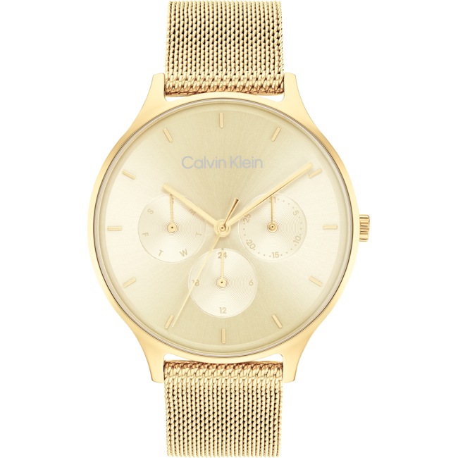 Calvin Klein Timeless Mesh Day-Date Goldig - 25200103