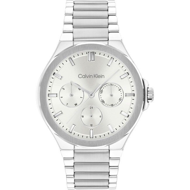 Calvin Klein Vibrancy Day Date Silbrig - 25100054