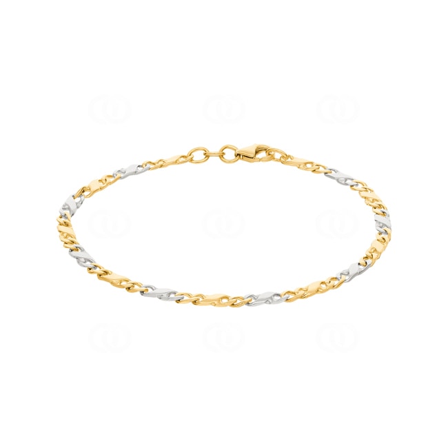 Carrera Bracelet 750/18 K Two-tone Gold 3.5mm - 19cm - BCA400119
