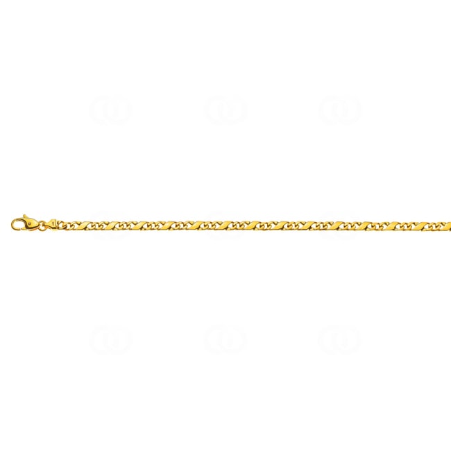 Carrera-Armband poliert 750/18 K Gelbgold 4.0mm - 19cm - BCA100219