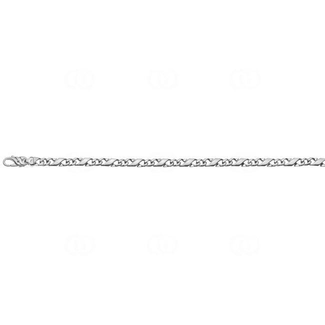 Carrera-Armband poliert 750/18 K Weissgold 5.0mm - 19cm - BCA200319