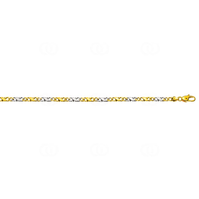 Carrera-Kette poliert 750/18 K Bicolor 4.0mm - CCA4002