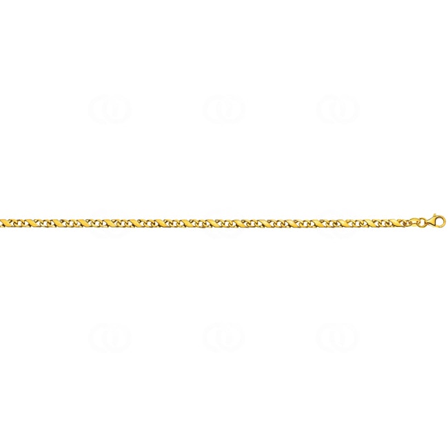 Collier carrera poli or jaune 750/18 ct 3.5mm - CCA1001