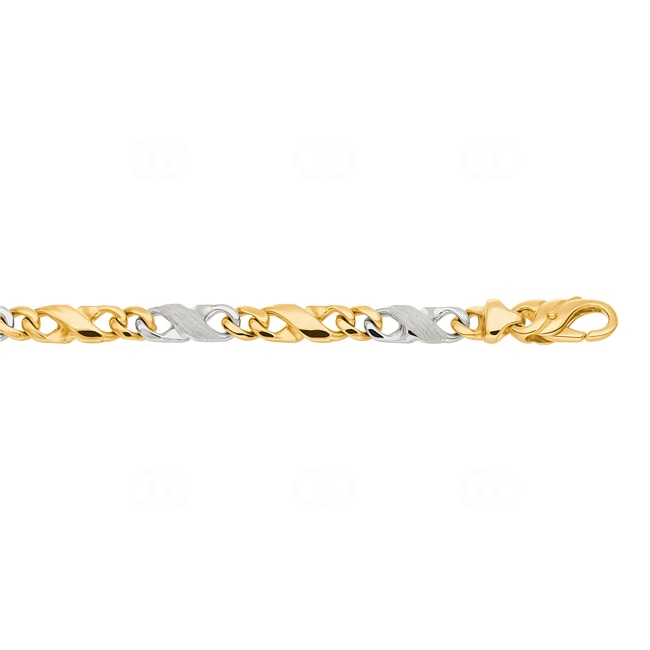 Satined Carrera Chain 750/18 K Two-tone Gold 5.0mm - CCA4006