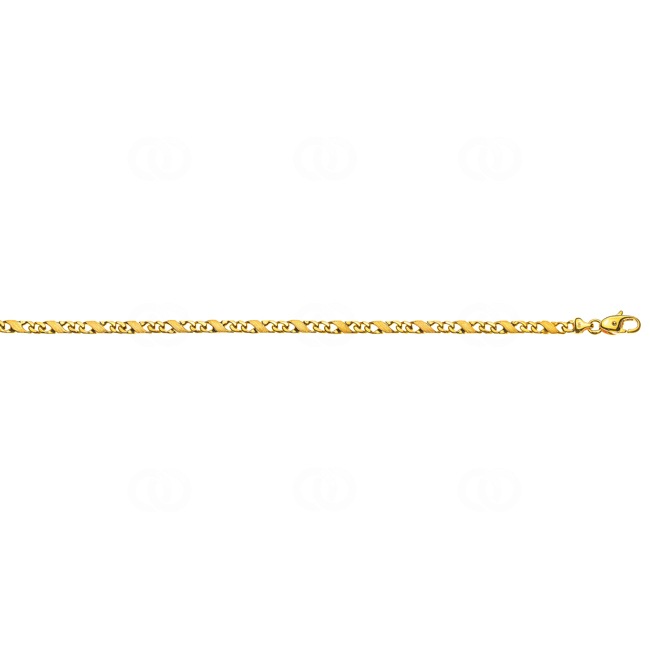 Carrera-Kette satiniert 750/18 K Gelbgold 4.0mm - CCA1005