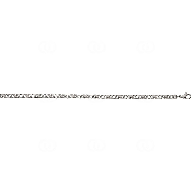 Carrera-Kette satiniert 750/18 K Weissgold 3.5mm - CCA2004