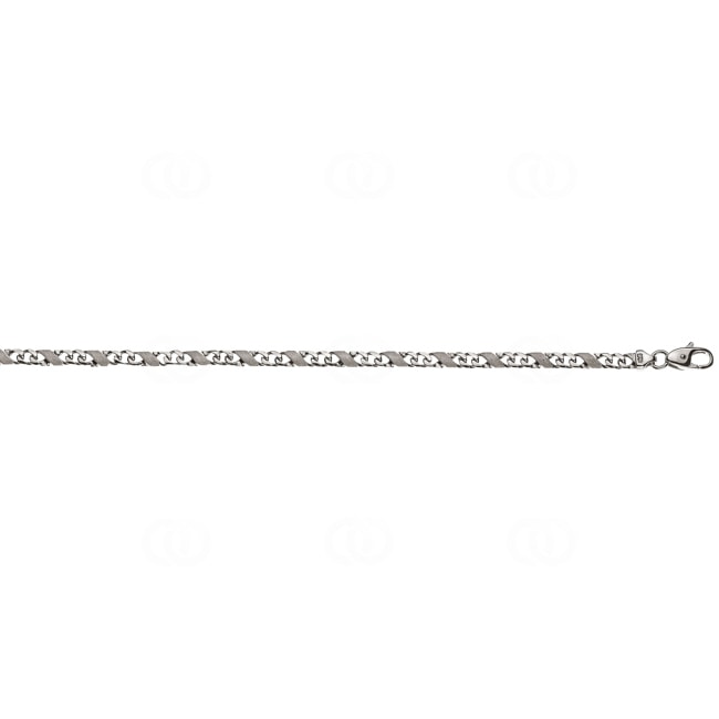 Collier carrera satiné or gris 750/18 ct 4.0mm - CCA2005