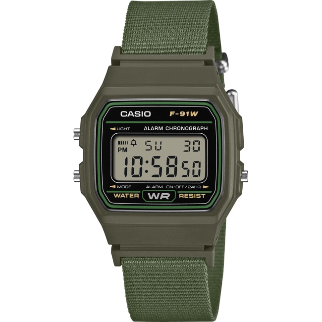 Casio Collection Vert - F-91WF-3AEF