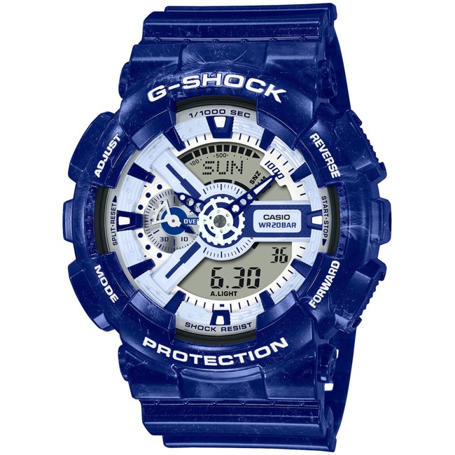 Casio G-Shock Classic Blue Porcelain Edition - GA-110BWP-2AER
