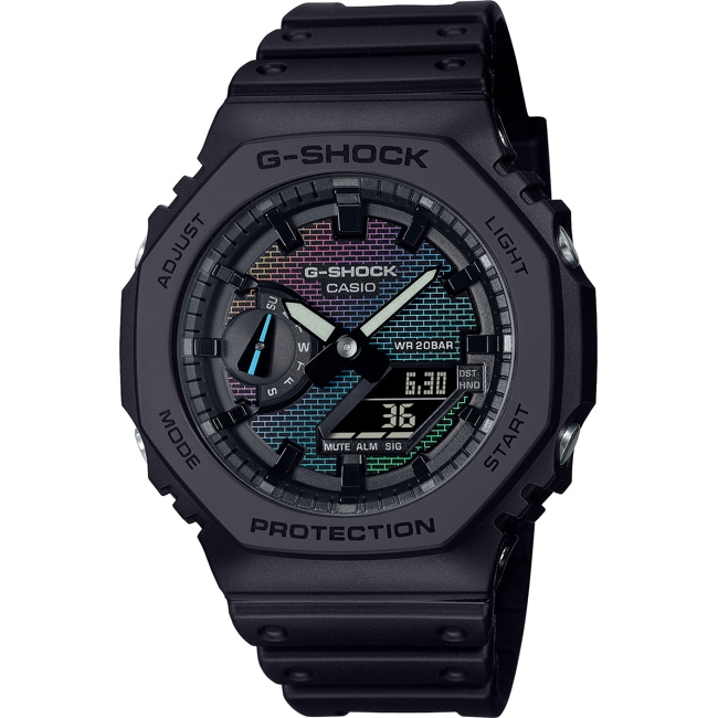 Casio G-Shock Classic Rainbow Brick Wall - GA-2100RW-1AER