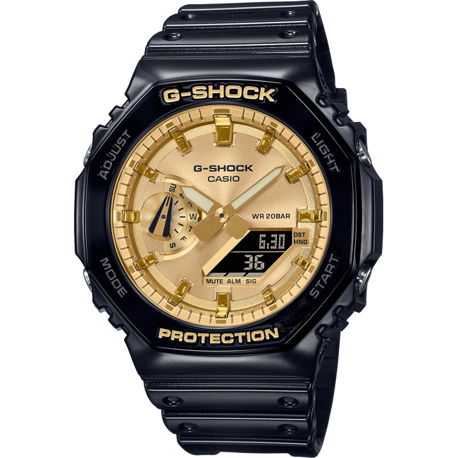 Casio G-Shock Classic Schwarz / Goldig - GA-2100GB-1AER
