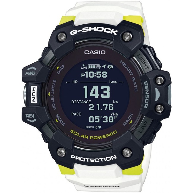 Casio G-Shock G-Squad GPS Bluetooth Smart HR - GBD-H1000-1A7ER