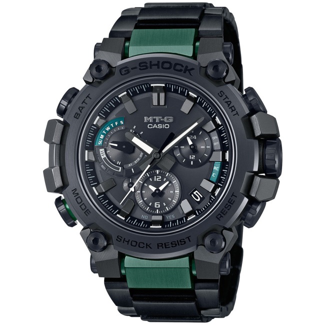 Casio G-Shock Premium MT-G Bluetooth Solar Green - MTG-B3000BD-1A2ER