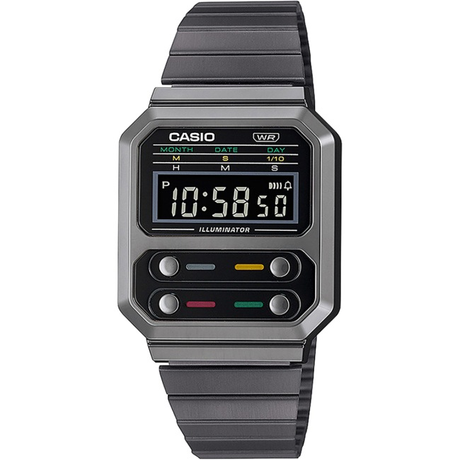 Casio Vintage Edgy Gris - A100WEGG-1AEF