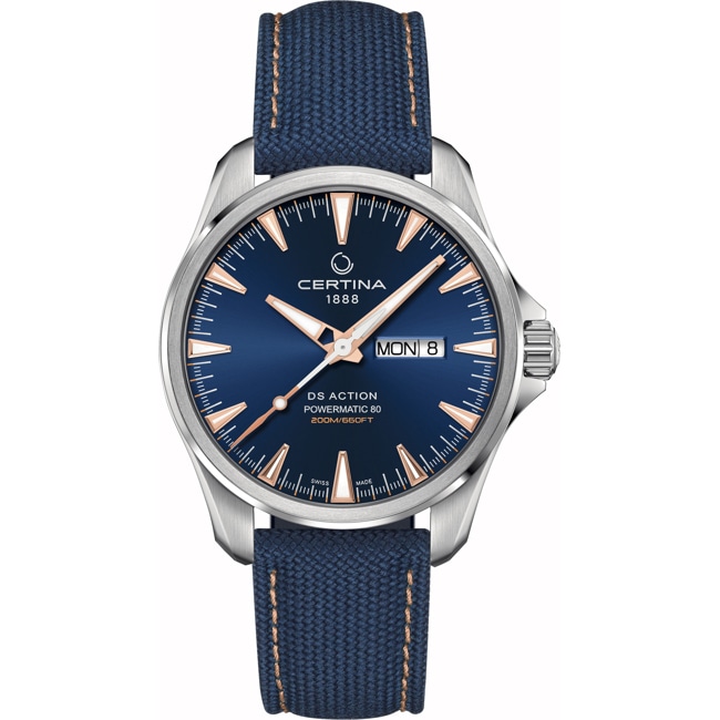 Certina DS Action Day-Date Powermatic 80 Bleu - C032.430.18.041.01
