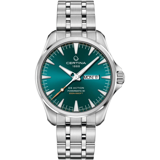 Certina DS Action Day-Date Powermatic 80 Turquoise - C032.430.11.091.00
