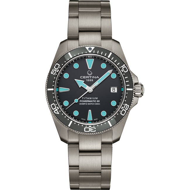 Certina DS Action Diver 38mm Powermatic 80 Titanium - C048.807.44.081.00
