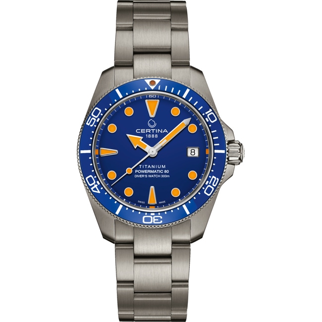 Certina DS Action Diver 38mm Powermatic 80 Titanium - C048.807.44.041.00