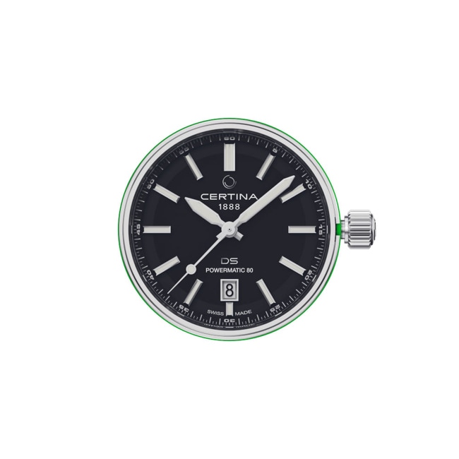 Certina DS+ Powermatic 80 Uhrenkopf Schwarz Certina DS+ Powermatic 80 Uhrenkopf Schwarz - C041.407.19.051.90