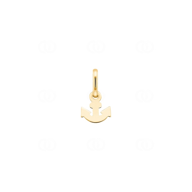 Pendant 750/18 K Yellow Gold Anchor - P143