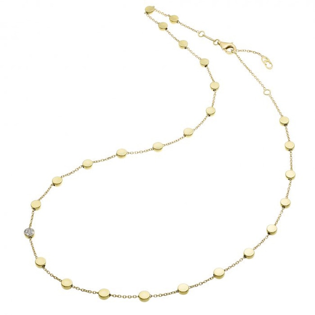 Chimento Armillas Acqua Necklace 750 Yellow Gold with Diamonds 0.05 ct G/vs - 1G10270B11450