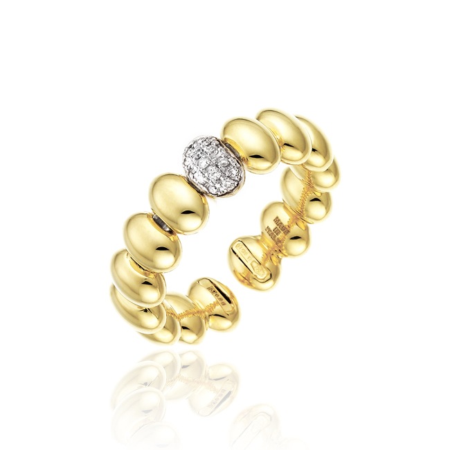 Chimento Armillas Acqua Damenring 750 Gelbgold mit Diamanten 0.07 ct G/vs - 1A01439B12