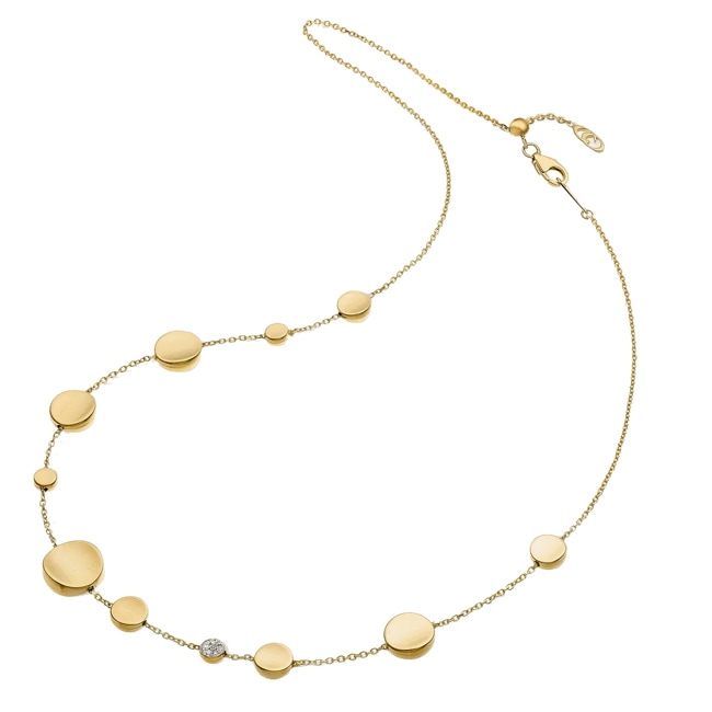 Chimento Armillas Glow Collier or jaune 750 avec diamants 0.05 ct G/vs - 1G10280B11450