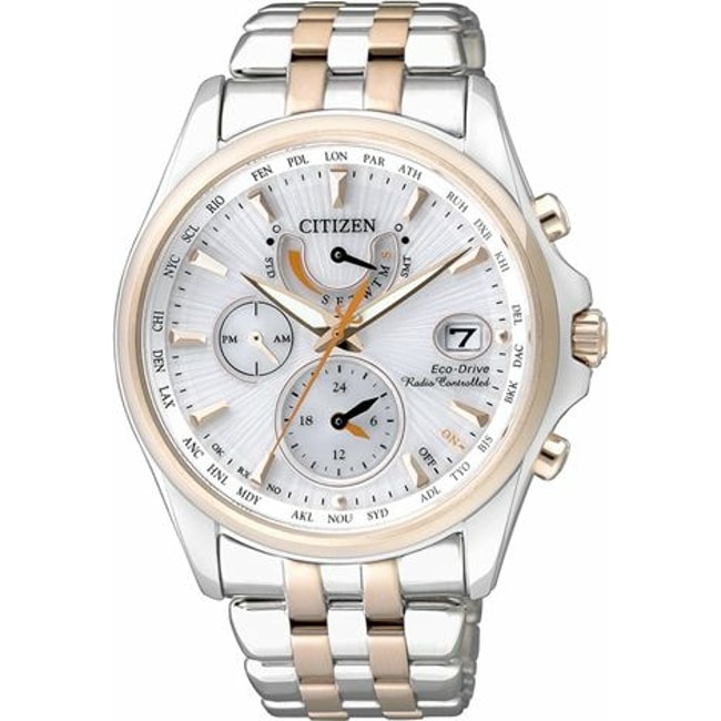 Citizen Elegant Dual Time Eco-Drive Radio Controlled Citizen Elegant Dual Time Eco-Drive Radio Controlled - FC0014-54A