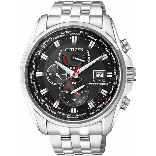 Citizen Elegant Dual Time Eco-Drive Radio Controlled - AT9030-55E