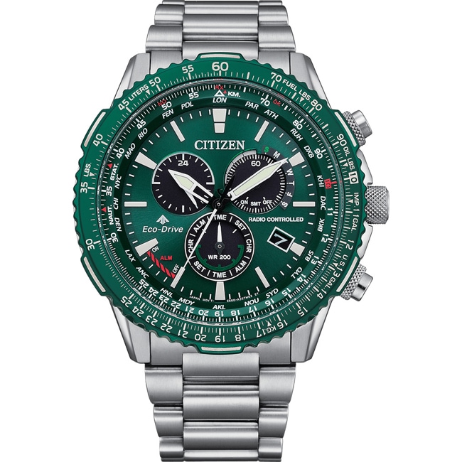 Citizen Promaster Sky Chrono Pilot Eco-Drive Radio Controlled Citizen Promaster Sky Chrono Pilot Eco-Drive Radio Controlled - CB5004-59W
