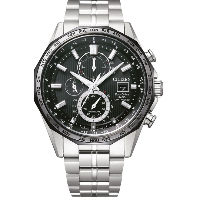 Citizen Promaster Titanium Sky Chrono Pilot Eco-Drive Radio Controlled - AT8218-81E
