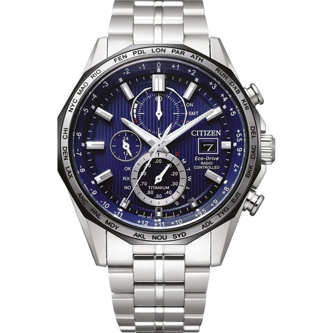 Citizen Promaster Titanium Sky Chrono Pilot Eco-Drive Radio Controlled - AT8218-81L