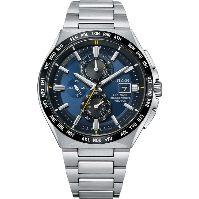 Citizen Promaster Titanium Sky Chrono Pilot Eco-Drive Radio Controlled - AT8234-85L