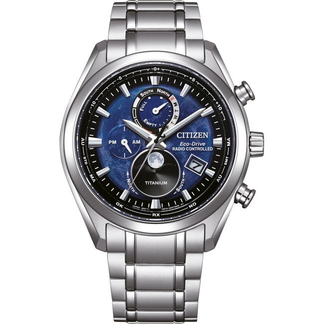 Citizen Tsuki-yomi A-T Eco-Drive Radio Controlled Moonphase - BY1010-81L