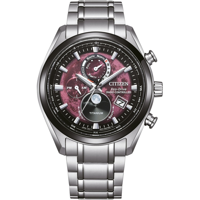 Citizen Tsuki-yomi A-T Eco-Drive Radio Controlled Moonphase - BY1018-80X