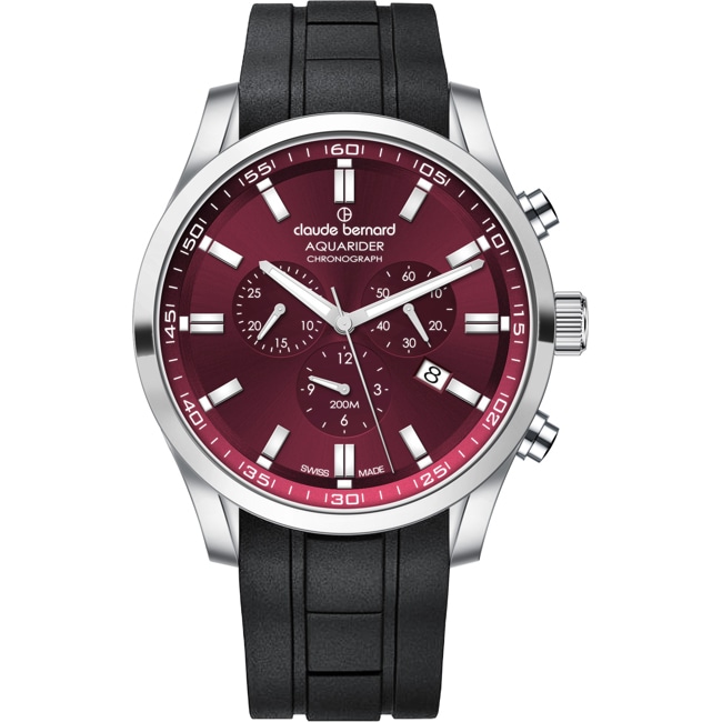 Claude Bernard Aquarider Chronograph 44 Rot / Schwarz - 10262 3CA ROUIN