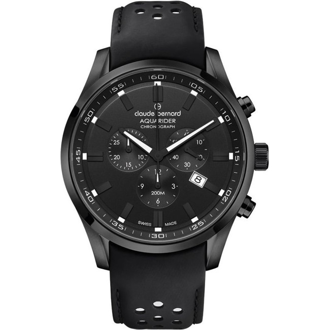 Claude Bernard Aquarider Chronograph Black - 10222 37NC NINOB