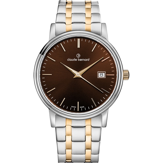 Claude Bernard Classic 39 Two-tone / Brown - 53007 357JM BRID