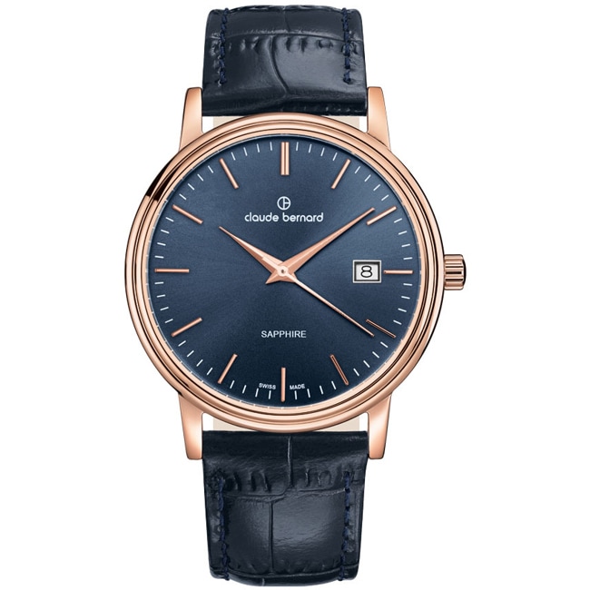 Claude Bernard Classic 39 Rose / Blue - 53007 37R BUIR