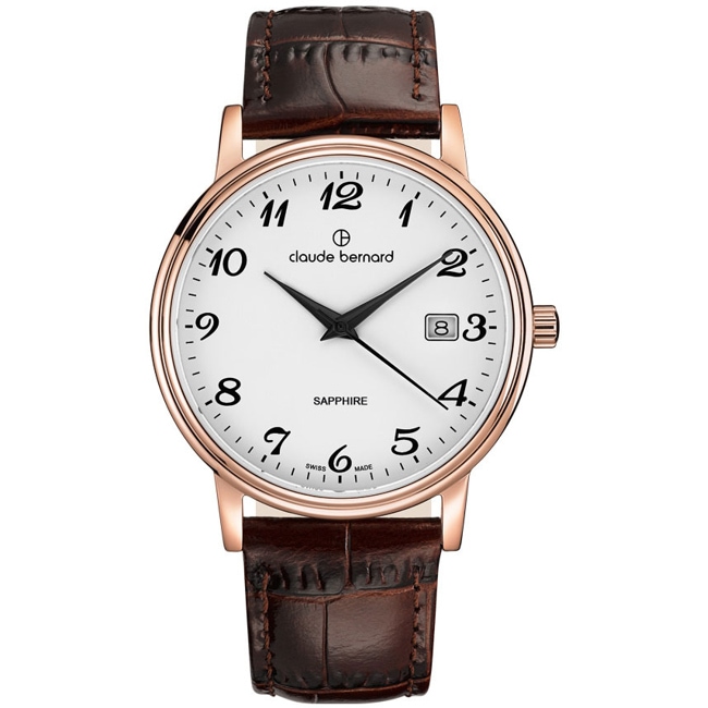 Claude Bernard Classic 39 Rose & Blanc / Marron - 53007 37R BB