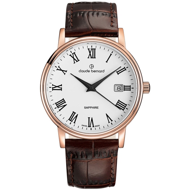 Claude Bernard Classic 39 Rose & Blanc / Marron - 53007 37R BR