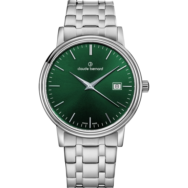 Claude Bernard Classic 39 Argenté / Vert - 53007 3M VIN